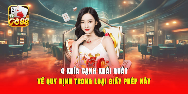 4 khía cạnh khái quát về quy định trong loại giấy phép này